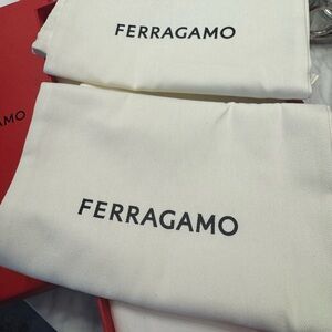 Ferragamo Shoe Box and 2 Dust Bags